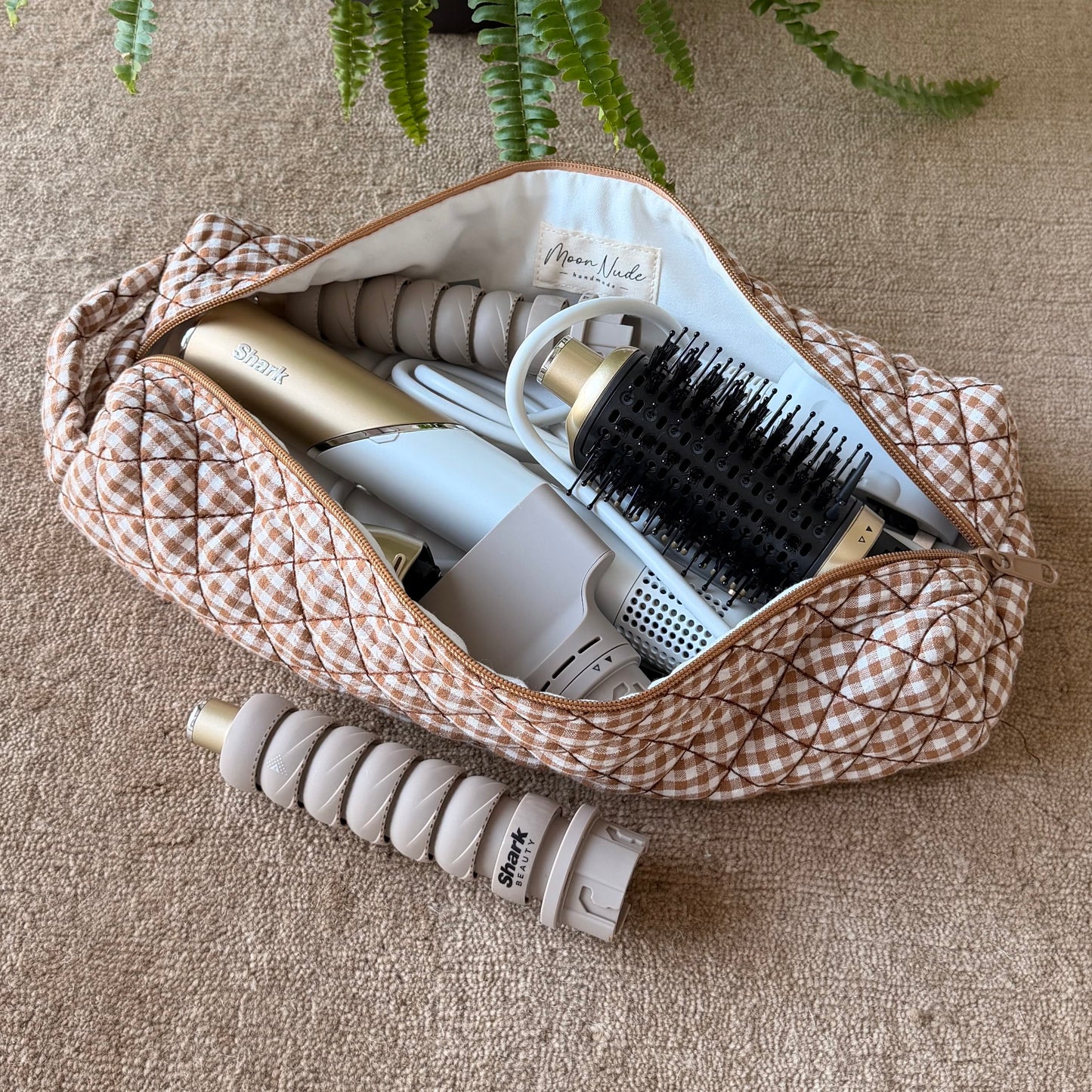 Coffee Hair Tool Bag