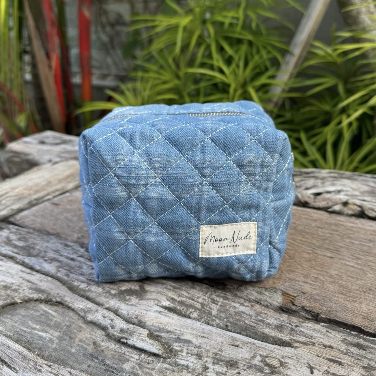 Denim Mini Makeup Bag