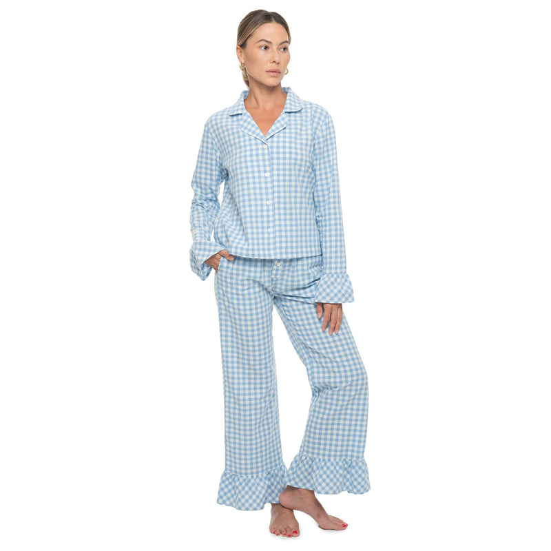 Azure Long Pajama Top