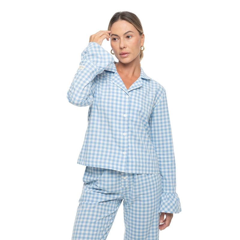 Azure Long Pajama Top