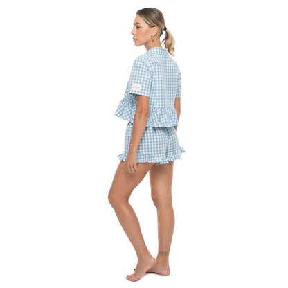 Azure Short Pajama Top