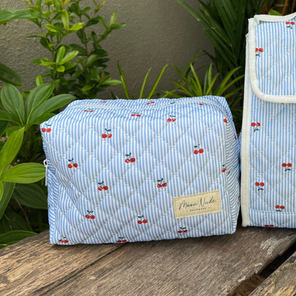 Cherry Large Makeup Bag