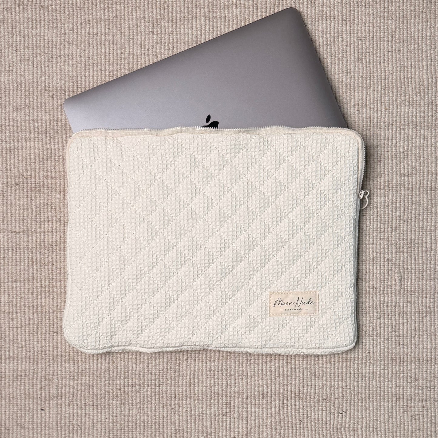 Cream Laptop Sleeve