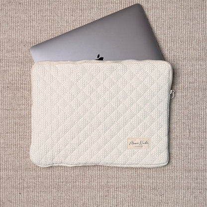 Cream Laptop Sleeve