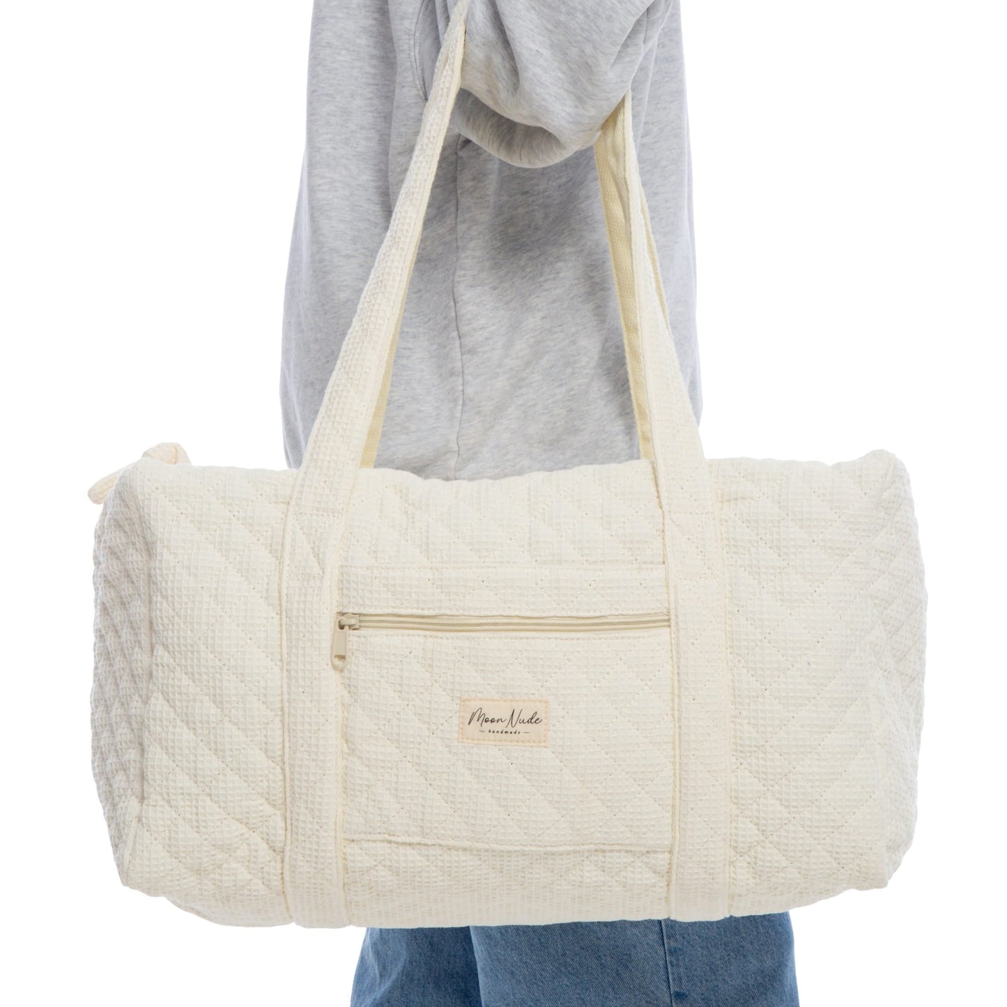 Cream Large Duffel Bag