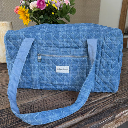 Denim Large Duffel Bag