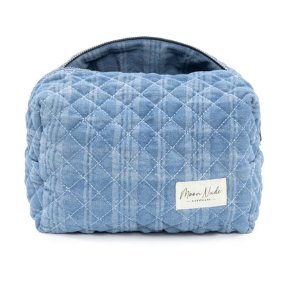 Denim Large Makeup Bag