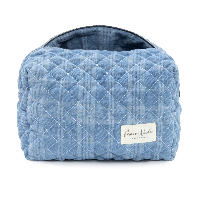 Denim Large Makeup Bag