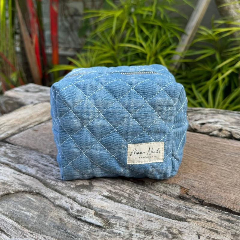 Denim Mini Makeup Bag
