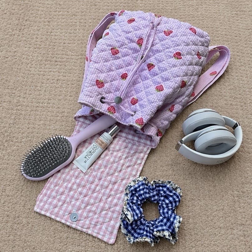 Strawberry Flap Backpack