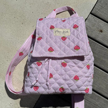 Strawberry Flap Backpack